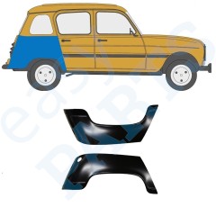 Reparație aripă spate pentru Renault 4 1962-1993 / Stânga+Dreapta / Set 9708