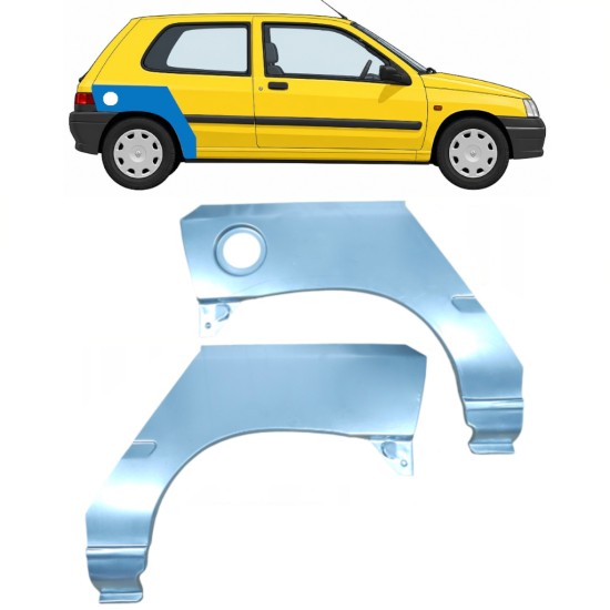 Reparație aripă spate pentru Renault Clio I 1990-1998 / Stânga+Dreapta / Set 9848