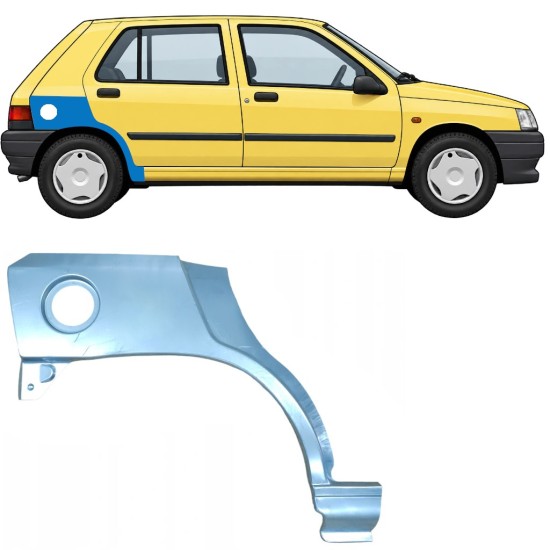 Reparație aripă spate pentru Renault Clio I 1990-1998 / Dreapta 7682