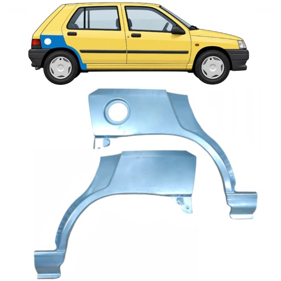 Reparație aripă spate pentru Renault Clio I 1990-1998 / Stânga+Dreapta / Set 9849