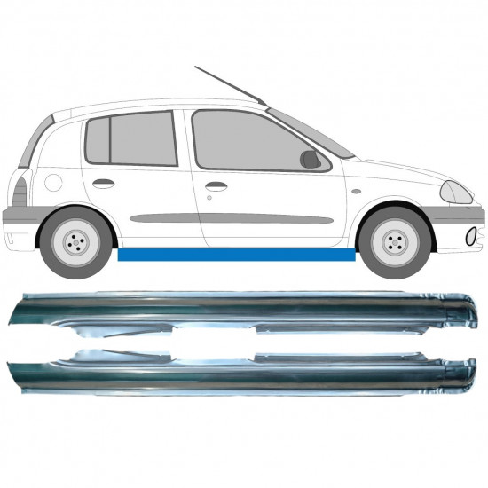 Reparație prag pentru Renault Clio 1998-2012 / Stânga+Dreapta / Set 10052