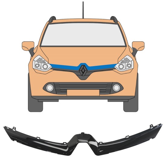 Bandou grilă pentru Renault Clio IV 2012-2016 16231