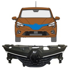 Grilă pentru Renault Clio V 2019- / Set 7540