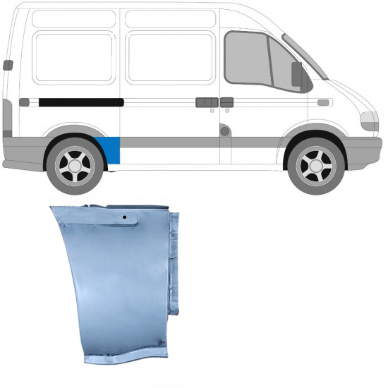 Panou reparație lateral pentru Opel Movano / R Master 1998-2010 / SWB / Dreapta 7372