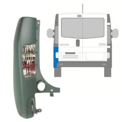 Colț bară spate cu lampă pentru Renault Trafic 2001-2014 / Stânga / Set 10066
