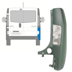 Colț bară spate cu lampă pentru Renault Trafic 2001-2014 / Dreapta / Set 10067