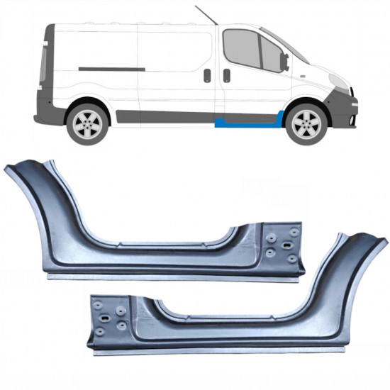 Reparație prag pentru Renault Trafic 2001-2014 / Stânga+Dreapta / Set 10085