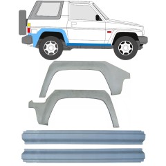 Reparație prag + aripă spate pentru Daihatsu Feroza Rocky Fourtrak 1984-1993 / Stânga+Dreapta / Set 9508
