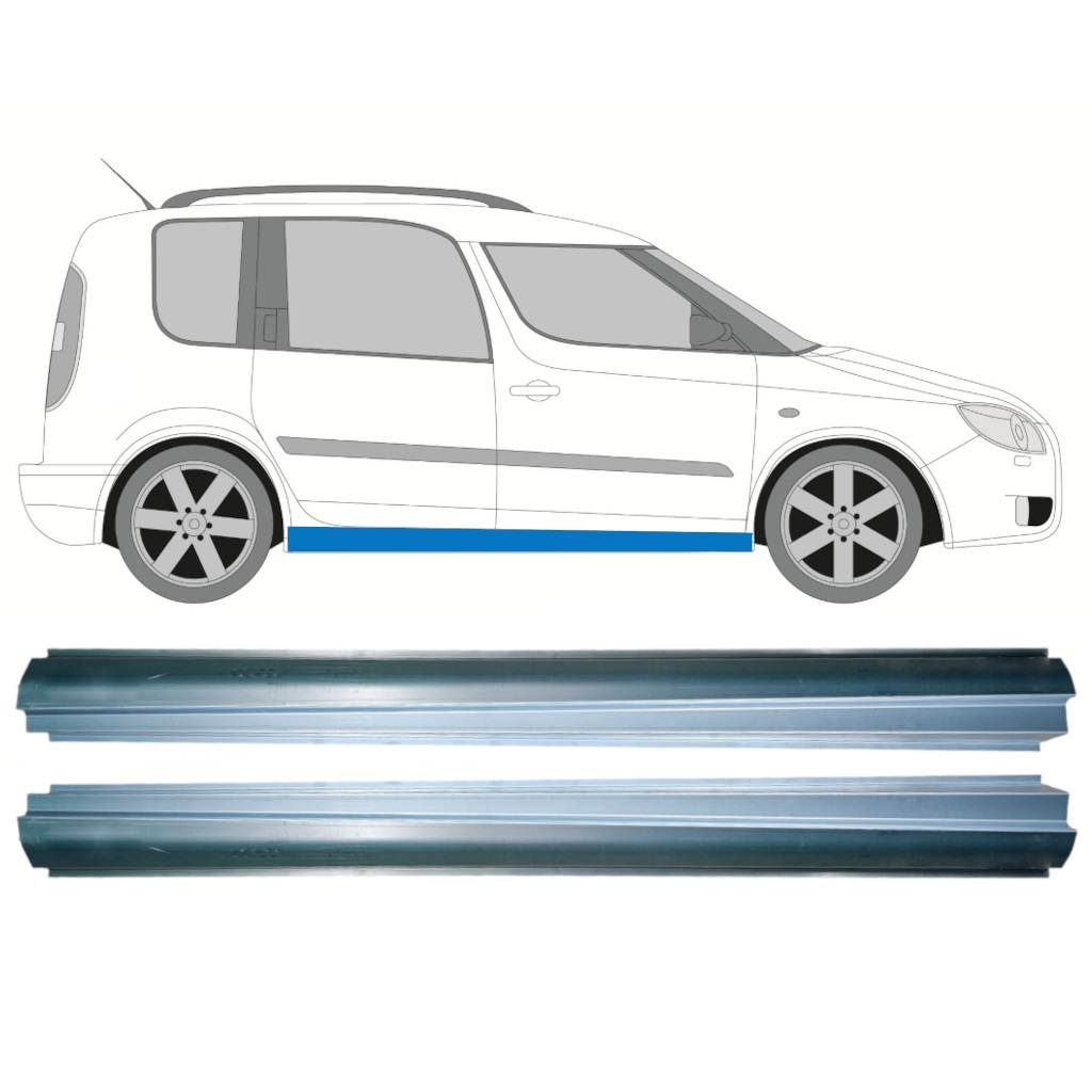 Reparație Prag Pentru Skoda Roomster 2006-2015 / Stânga+Dreapta / Set 10579