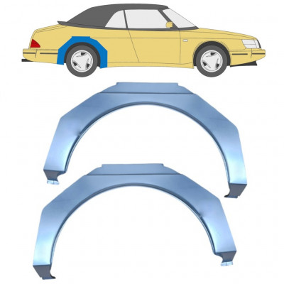 Reparație aripă spate pentru Saab 900 1978-1995 / Stânga+Dreapta / Set 10651