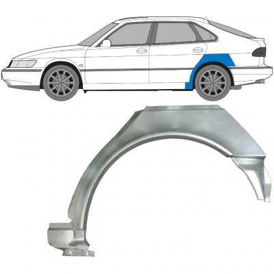 Reparație aripă spate pentru Saab 900 1994-1998 / Stânga 6984