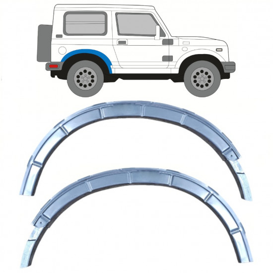 Reparație montaj aripă spate pentru Suzuki Samurai 1981- / Set 11833