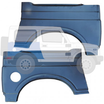 Reparație aripă spate pentru Suzuki Samurai 1981-2004 / Stânga+Dreapta / Set 9580