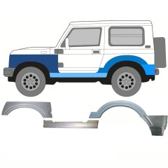 Reparație prag + aripă față + aripă spate pentru Suzuki Samurai 1981- / Stânga / Set 11182