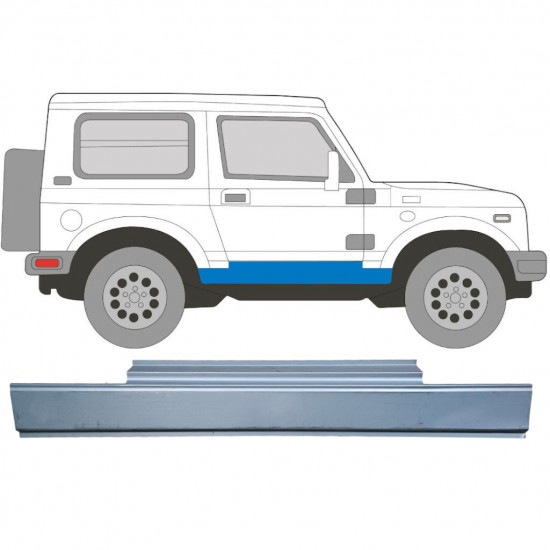 Reparație prag pentru Suzuki Samurai 1981-1998 / Stânga = Dreapta (simetric) 5050