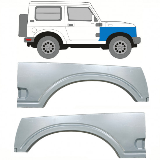 Panou de reparație aripă față pentru Suzuki Samurai 1981-2004 / Stânga+Dreapta / Set 10031