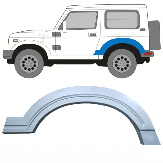 Reparație aripă spate pentru Suzuki Samurai 1981-2004 / Stânga 10818