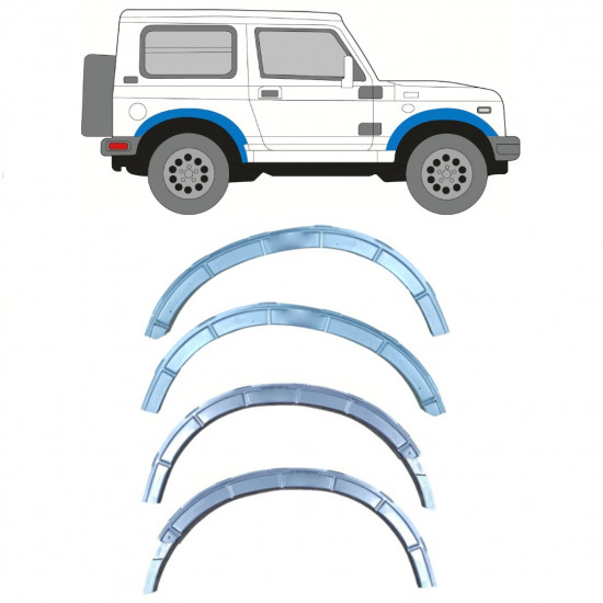 SUZUKI SAMURAI 1981- SUPORT PENTRU ARCUL ROȚII DE ARIPĂ / A STABILIT