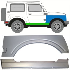 Prag complet + reparație aripă față pentru Suzuki Samurai 1981- / Dreapta / Set 10034