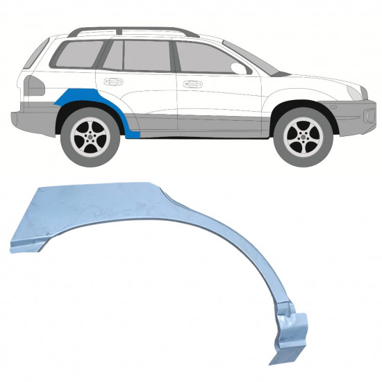 Reparație aripă spate pentru Hyundai Santa Fe 2001-2006 / Dreapta 8244