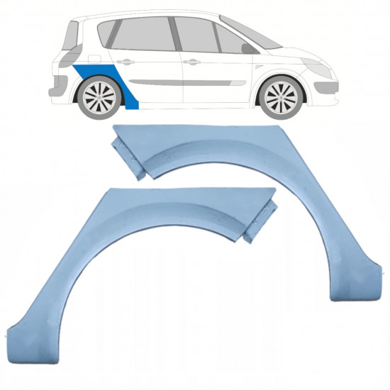 Reparație aripă spate pentru Renault Scenic 2003-2009 / Stânga+Dreapta / Set 10229