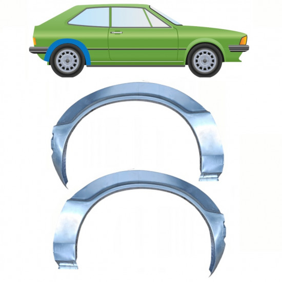 Reparație aripă spate pentru VW Scirocco 1974-1981 / Set 11081