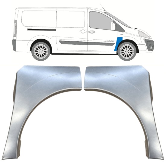 Panou de reparație aripă față pentru Peugeot Expert 2007-2016 / Stânga / Dreapta / Stânga+Dreapta / Set 15233