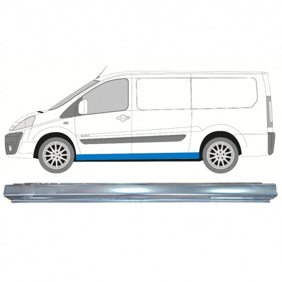 Prag complet pentru Fiat Scudo Dispatch Expert 2007- / LWB / Dreapta 7774