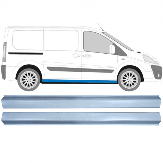 Reparație prag pentru Fiat Scudo Dispatch Expert 2007- / Set 11935