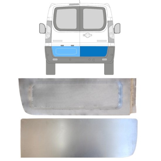 Reparație exterior ușă spate pentru Fiat Scudo 2007-2016 / Stânga+Dreapta / Set 15108