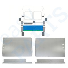 Reparație interior + exterior ușă spate pentru Fiat Ducato 1994-2006 / Stânga+Dreapta / Set 9755