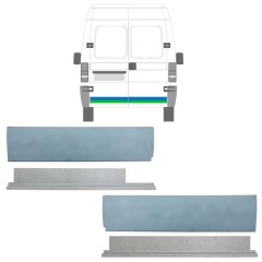 Reparație joasă interior + exterior ușă spate pentru Citroen Jumper 1994-2006 / Stânga+Dreapta / Set 14453