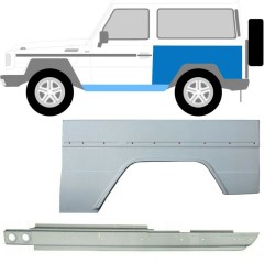 Reparație prag + aripă spate pentru Mercedes G-Class W460 W461 W463 1979- / Stânga / Set 10004