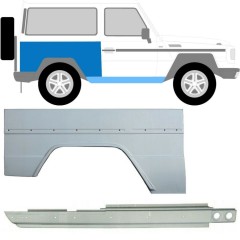 Reparație prag + aripă spate pentru Mercedes G-Class W460 W461 W463 1979- / Dreapta / Set 10003