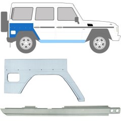 Reparație prag + aripă spate pentru Mercedes G-Class W460 W461 W463 1979- / Dreapta / Set 10009