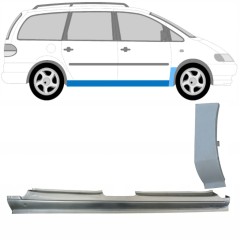 Prag complet + reparație aripă față pentru Ford Galaxy 1995-2010 / Dreapta / Set 13247