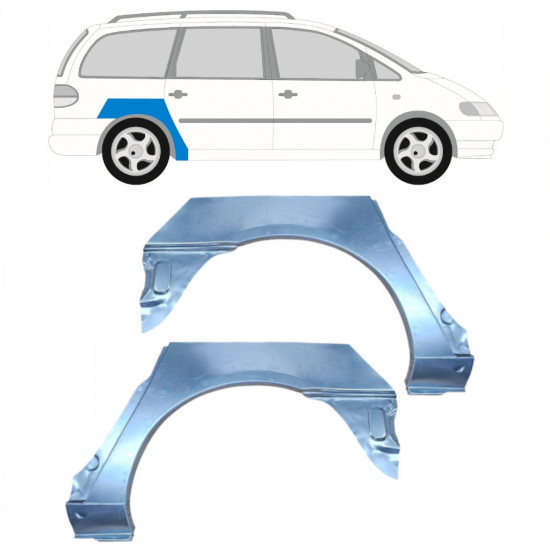 Reparație aripă spate pentru Volkswagen Sharan 1995-2000 / Stânga+Dreapta / Set 9290