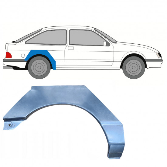 Reparație aripă spate pentru Ford Sierra 1982-1993 / Dreapta 7387