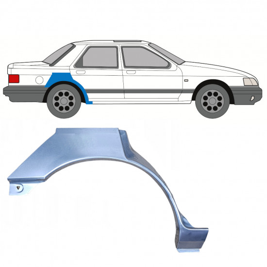 Reparație aripă spate pentru Ford Sierra 1982-1993 / Dreapta 7388