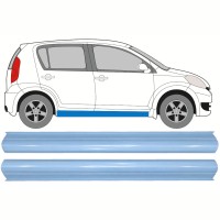 Reparație prag partea inferioară pentru Daihatsu Sirion 2005-2010 / Stânga+Dreapta / Set 17267