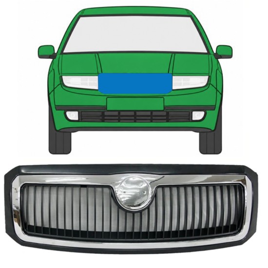 Grilă pentru Skoda Fabia I 1999-2004 7525