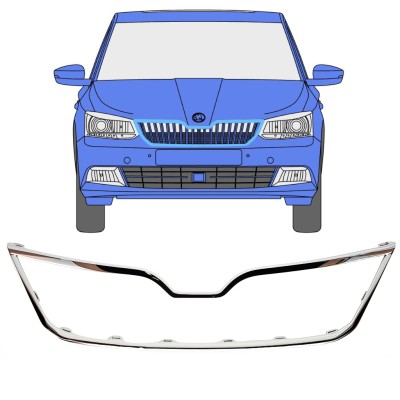 Ramă grilă față pentru Skoda Fabia 2014-2018 16190