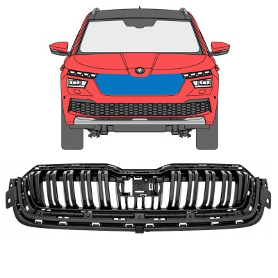 Grilă pentru Skoda Kamiq 2019-2023 17225