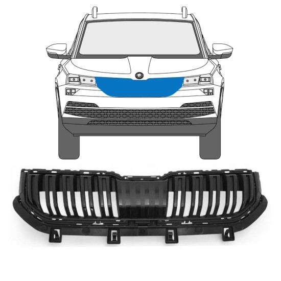 Grilă pentru Skoda Karoq 2017-2022 17228