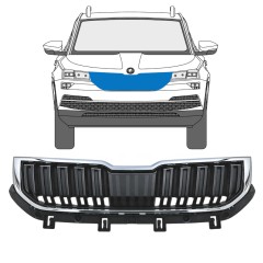 Grilă pentru Skoda Karoq 2017-2022 / Set 17234
