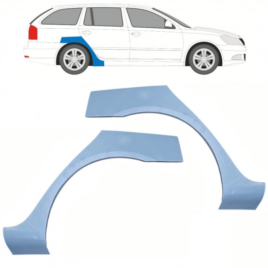 Reparație aripă spate pentru Skoda Octavia 2004-2013 / Stânga+Dreapta / Set 10187