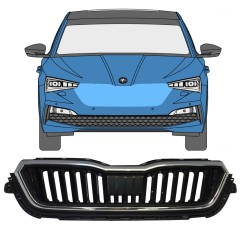 Grilă pentru Skoda Scala 2019- / Set 11546