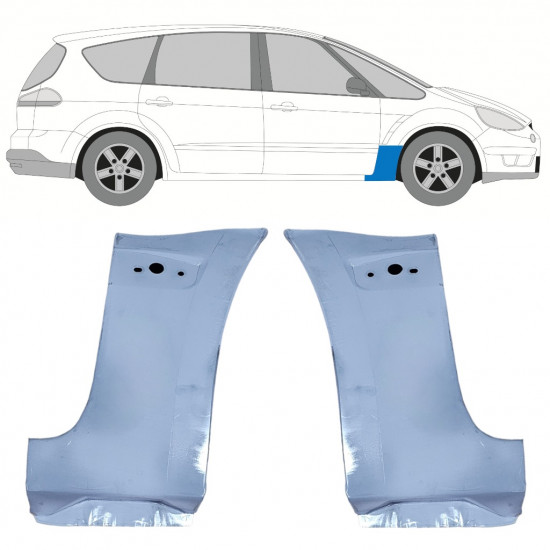 Panou de reparație aripă față pentru Ford S-MAX / Galaxy 2006-2015 / Set 12684