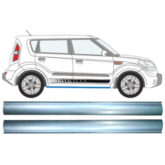 Reparație prag pentru Kia Soul 2008-2013 / Stânga = Dreapta (simetric) / Set 11476