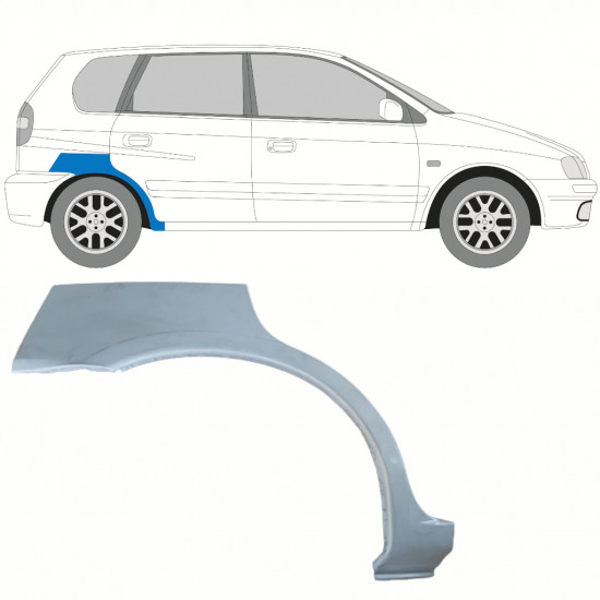 MITSUBISHI SPACE STAR 1998-2005 SEGMENT REPARAȚIE ARIPĂ SPATE / DREAPTA